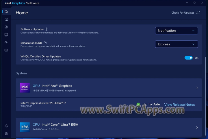 Intel Graphics Driver 2025 v32.0.101.8247 full version