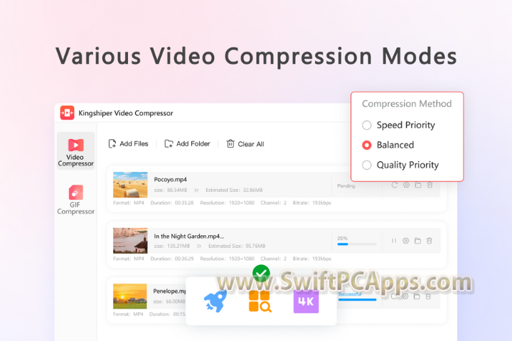Kingshiper Video Compressor v2.6.6 free download