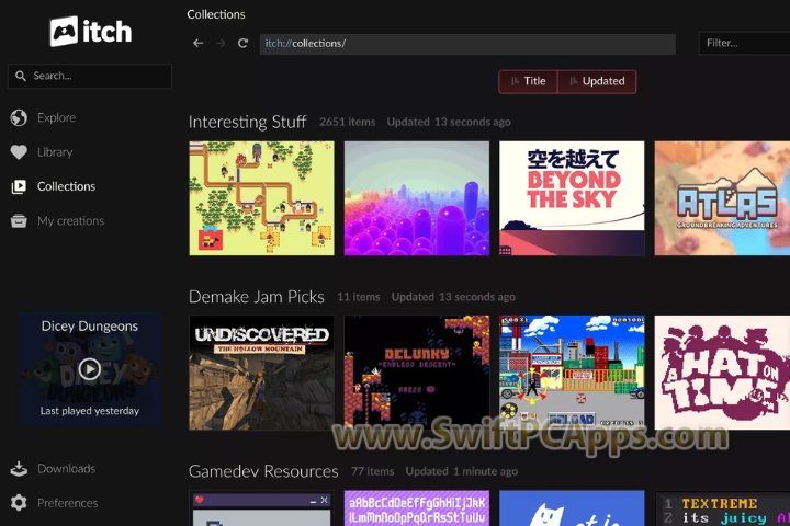 itch.io Desktop v1.0 for pc