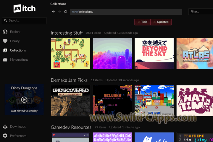itch.io Desktop v1.0 full version