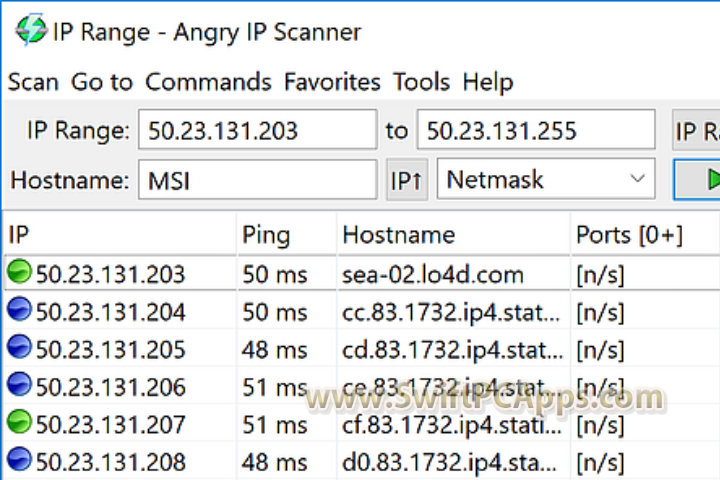 Angry IP Scanner v3.9.1 free download
