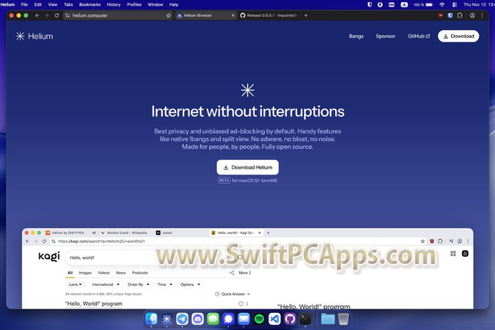 Helium Browser v0.6.5.1 [Latest Software]
