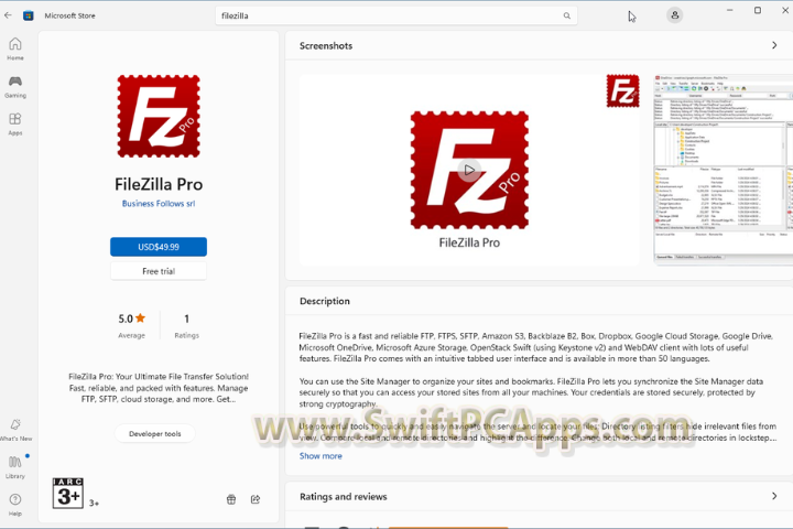 FileZilla Pro v3.69.7 [Latest Software]