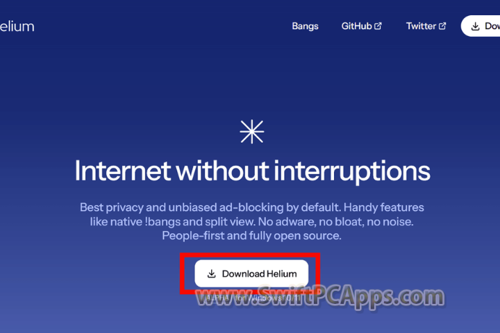 Helium Browser v0.7.7.1 [Latest Software]