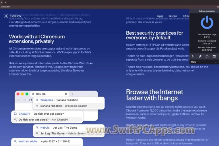 Helium Browser v0.7.7.1 [Latest Software]