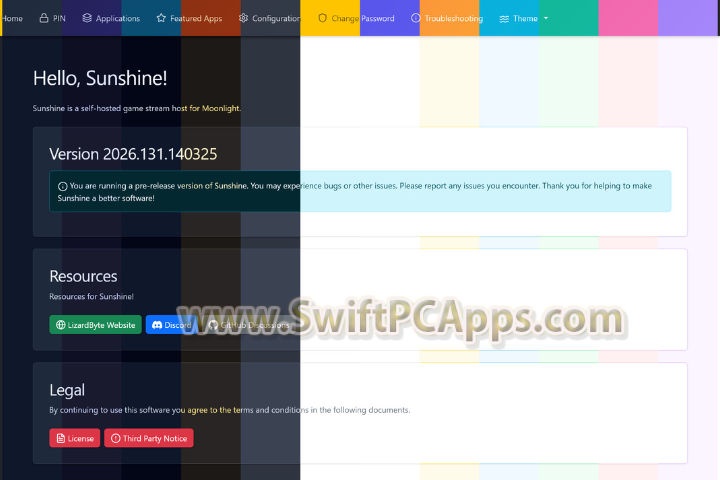Sunshine Windows AMD64 v2026 [Latest Software]
